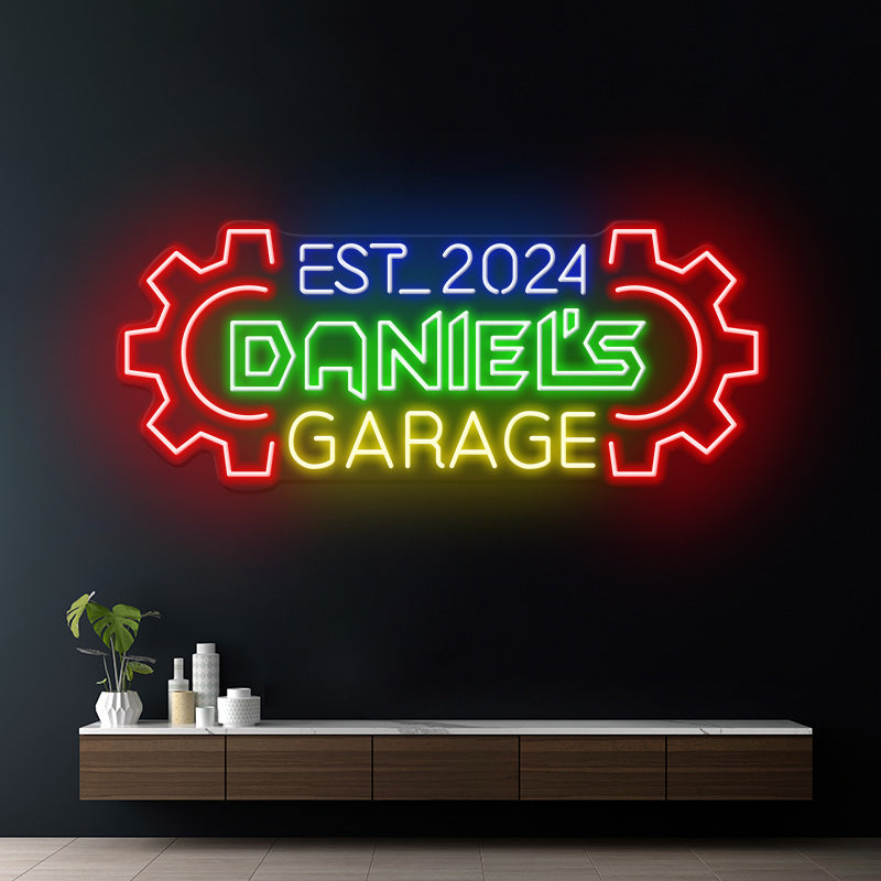 Custom Garage Neon Sign Car Service Decor Sign