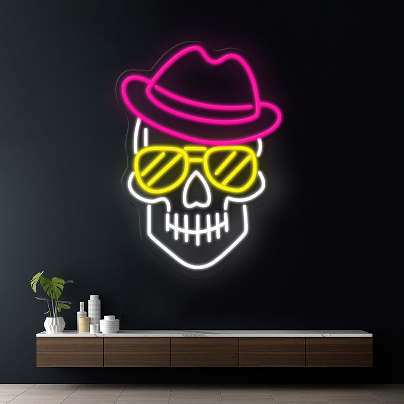 Skull Neon Sign Gaming Room Decor Sign