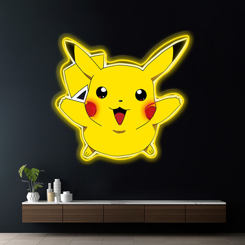 Cartoon Neon Artwork Sign Room Decor Sign