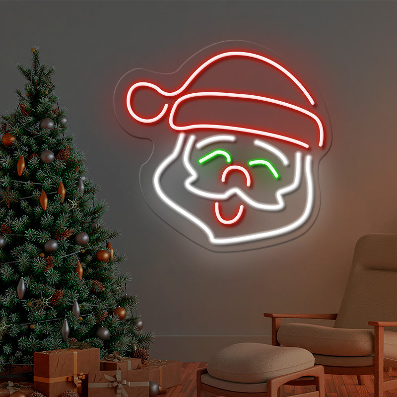 Christmas Signs Santa Neon Sign Led Light