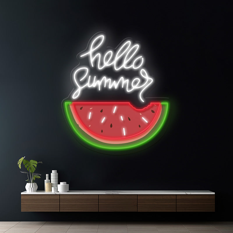 Hello Summer Artwork Neon Sign Wall Decor Sign