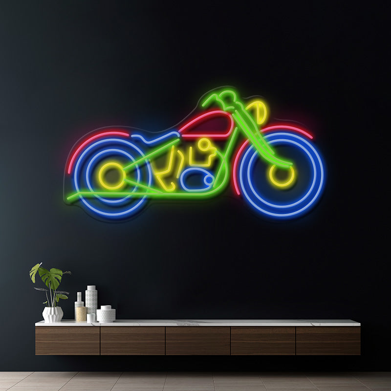 Motorcycle Neon Sign Home Decor Sign Men Gift Sign