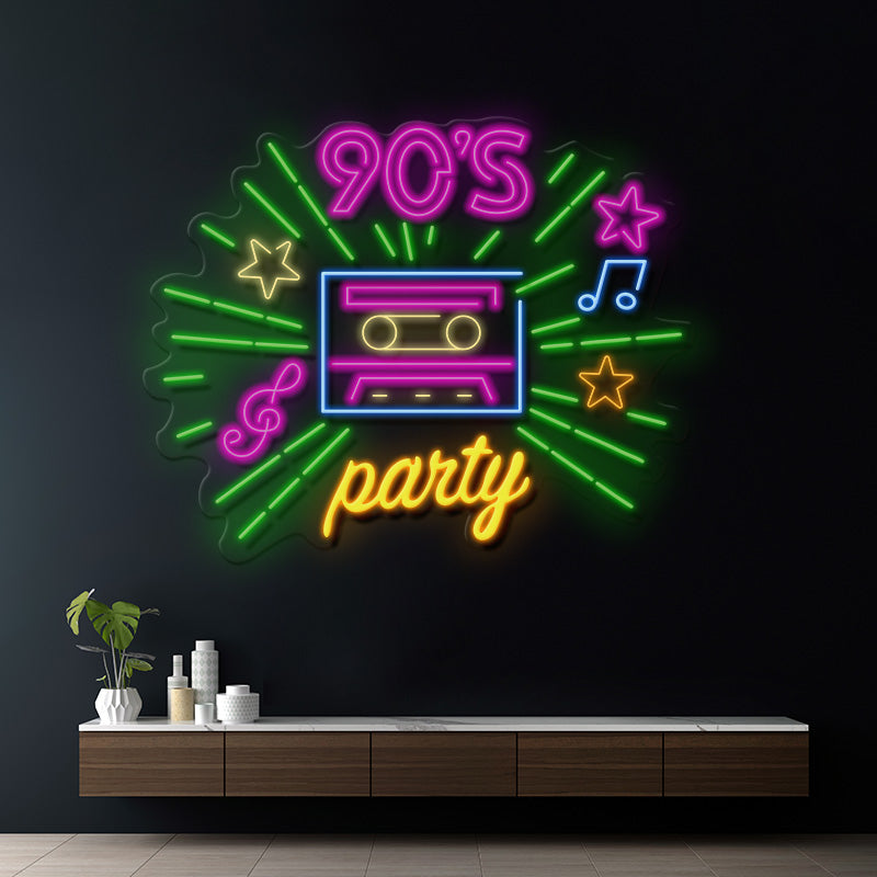 90‘s Party Led Neon Sign