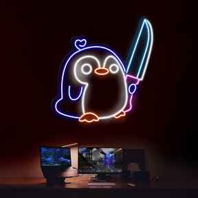 Cute Penguin Neon Sign Kids Gift Neon Sign