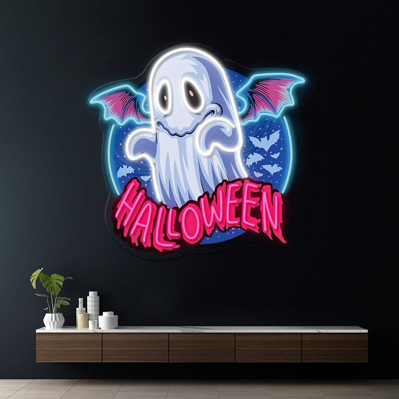 Ghost Neon Sign Halloween Neon Sign Kids Gift