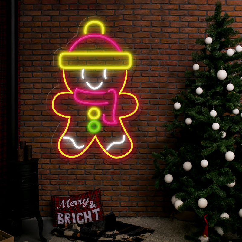 Gingerbread Christmas Led Neon Sign