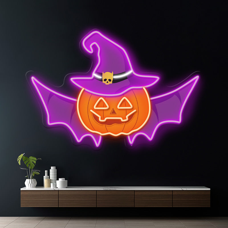 Pumpkin Halloween Led Neon Sign Home Party Decor Sign