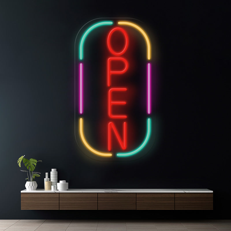 Colorful Open Led Neon Sign Shop Decor Sign