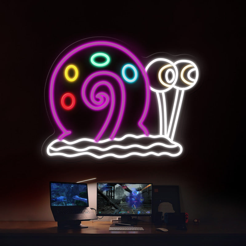 Snail Cartoon Led Neon Sign Gaming Room Decor Sign