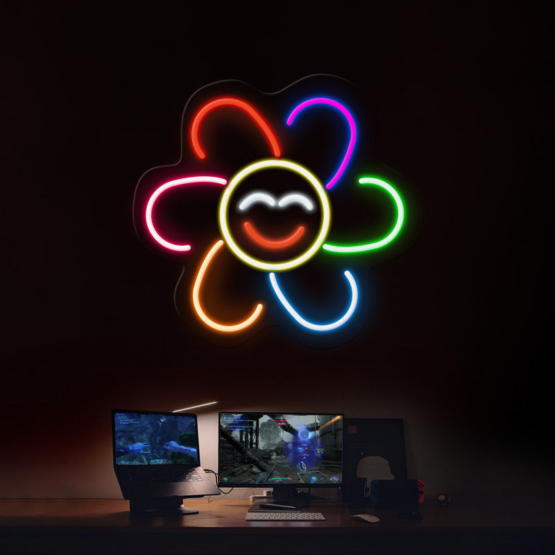 Smiling Sunflower Led Neon Sign