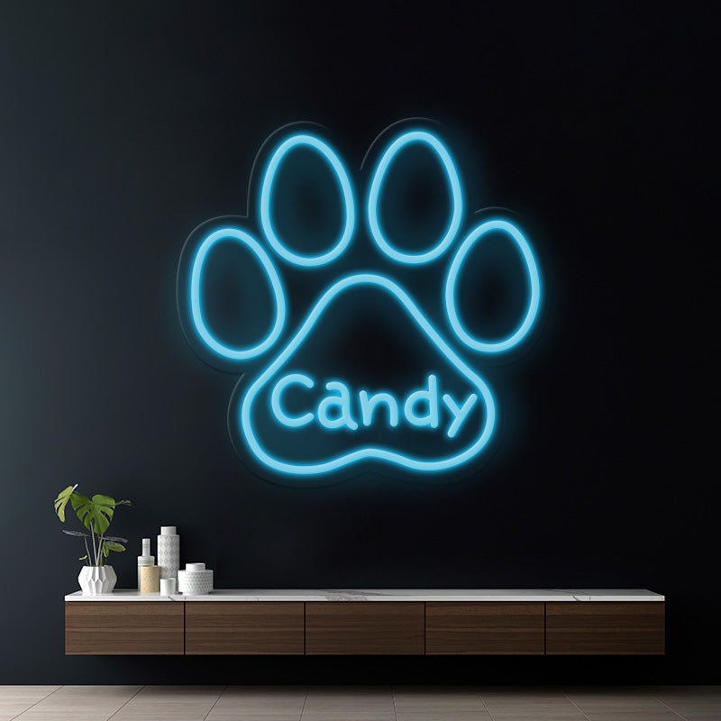 Custom Paw Neon Sign