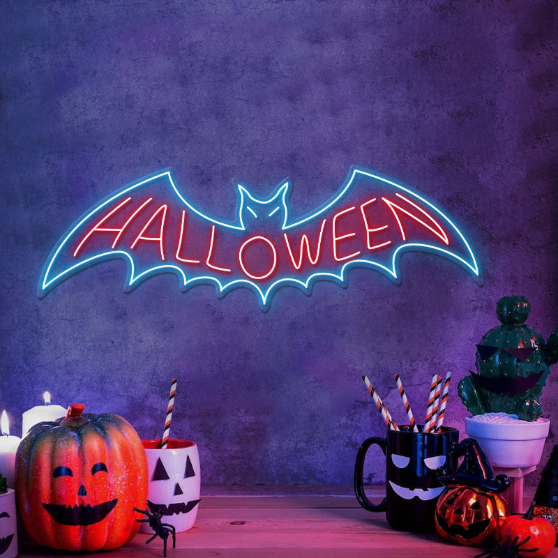 Bat Halloween Led Neon Sign Shop Decor Sign