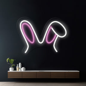 Bunny Ear Led Neon Sign Gaming Room Decor Sign