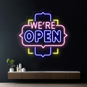 We're Open Led Neon Sign Business Shop Decor Sign