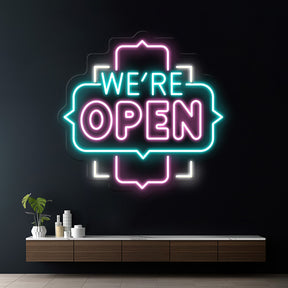 We're Open Led Neon Sign Business Shop Decor Sign