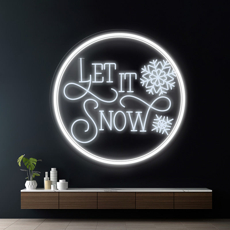 Let It Snow Led Neon Sign