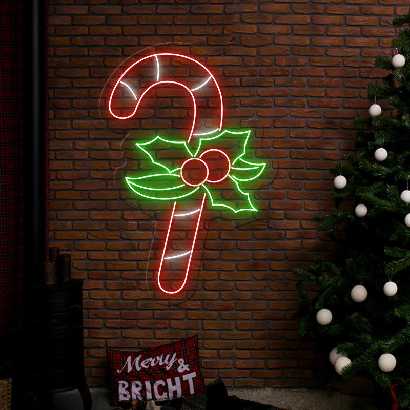 Candy Cane Neon Sign Christmas Led Neon Sign