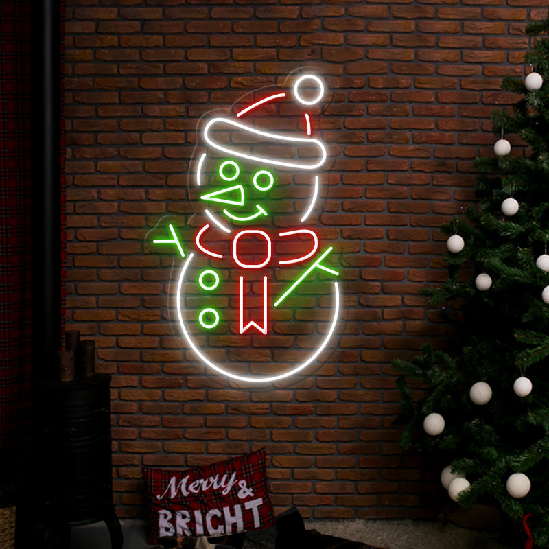 Snowman Led Neon Sign Christmas Led Neon Sign