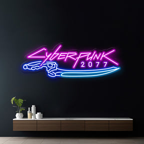 Cyberpunk 2077  Neon Sign for Gaming Room Decor