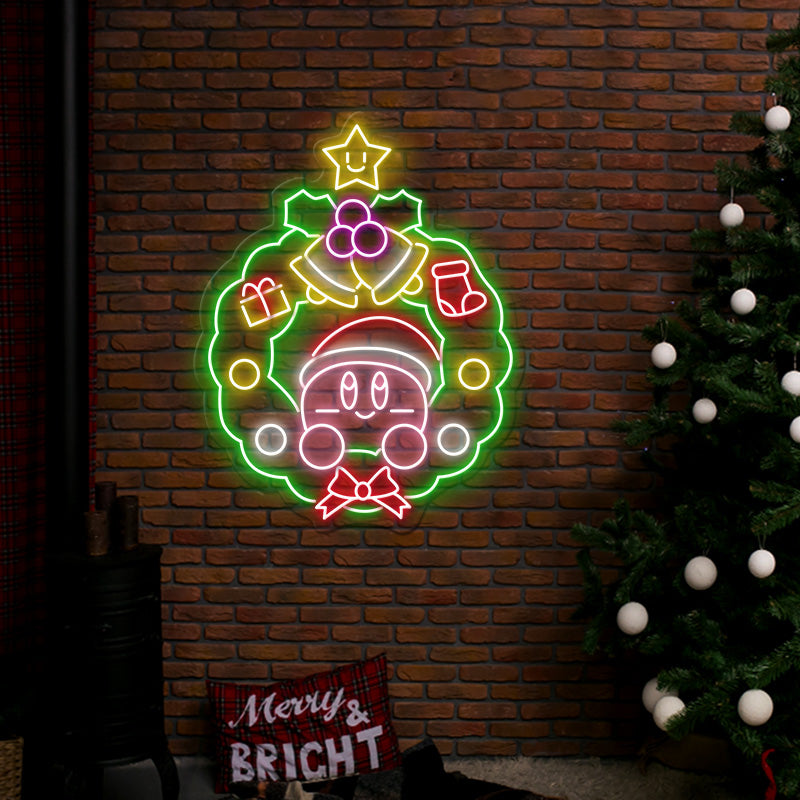 Christmas Wreath Led Neon Sign