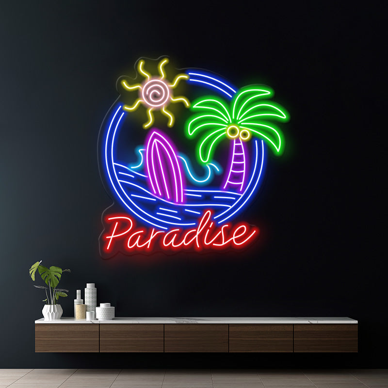 Paradise Led Neon Sign Home Decor Sign