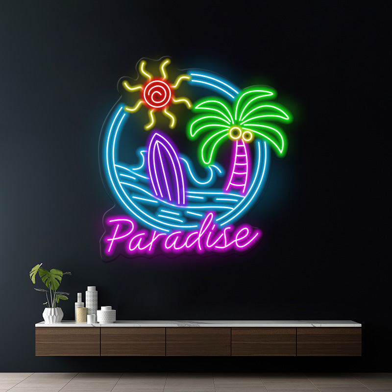 Paradise Led Neon Sign Home Decor Sign