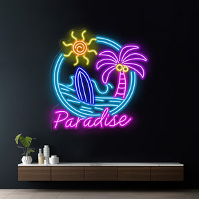 Paradise Led Neon Sign Home Decor Sign