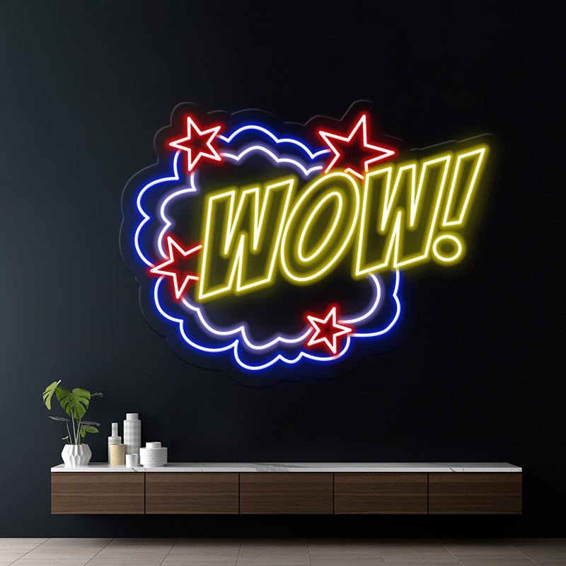 WOW Led Neon Sign