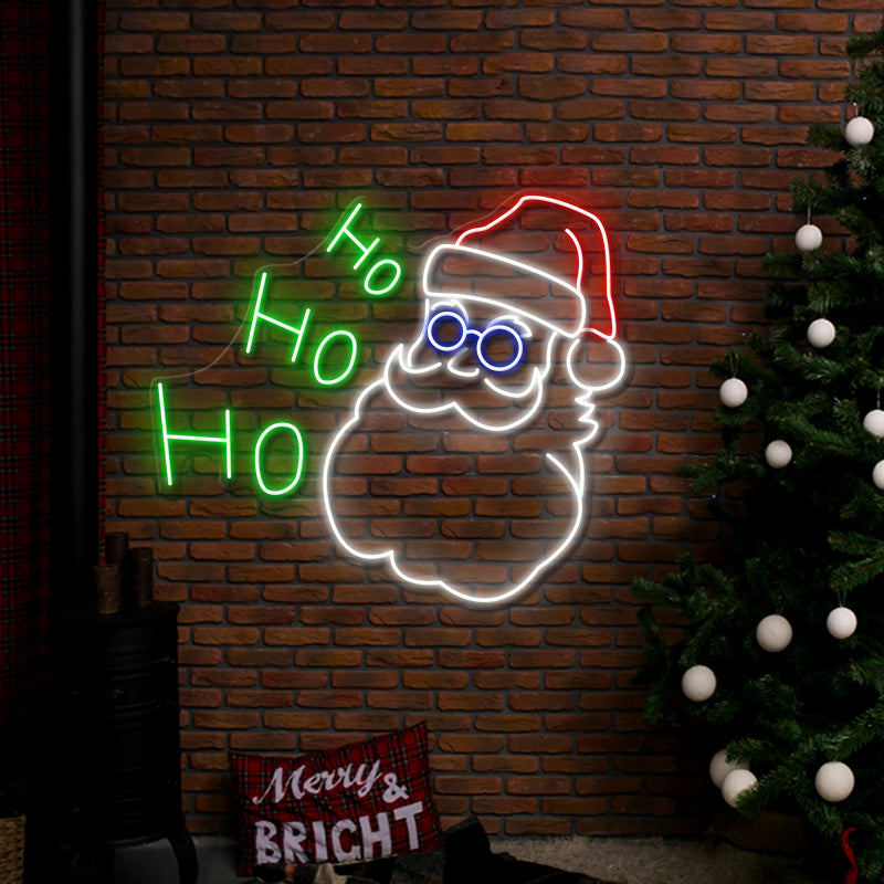 Santa Neon Sign Led Christmas Neon Light Party Decor Sign