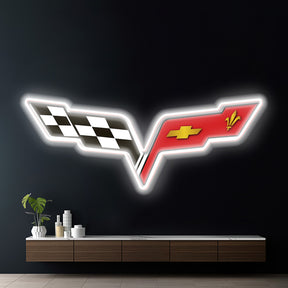 Corvette Led  Neon Sign for Garage Decor