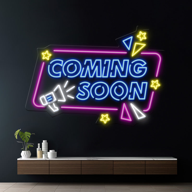 Coming Soon Led Neon Sign for Business Shop Decor