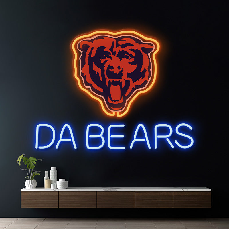 Custom Chicago Bears Led Neon Sign Light Fans Gift