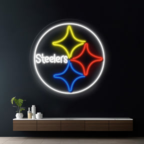 Steelers Led Neon Sign Light Man Cave Decor Sign Light