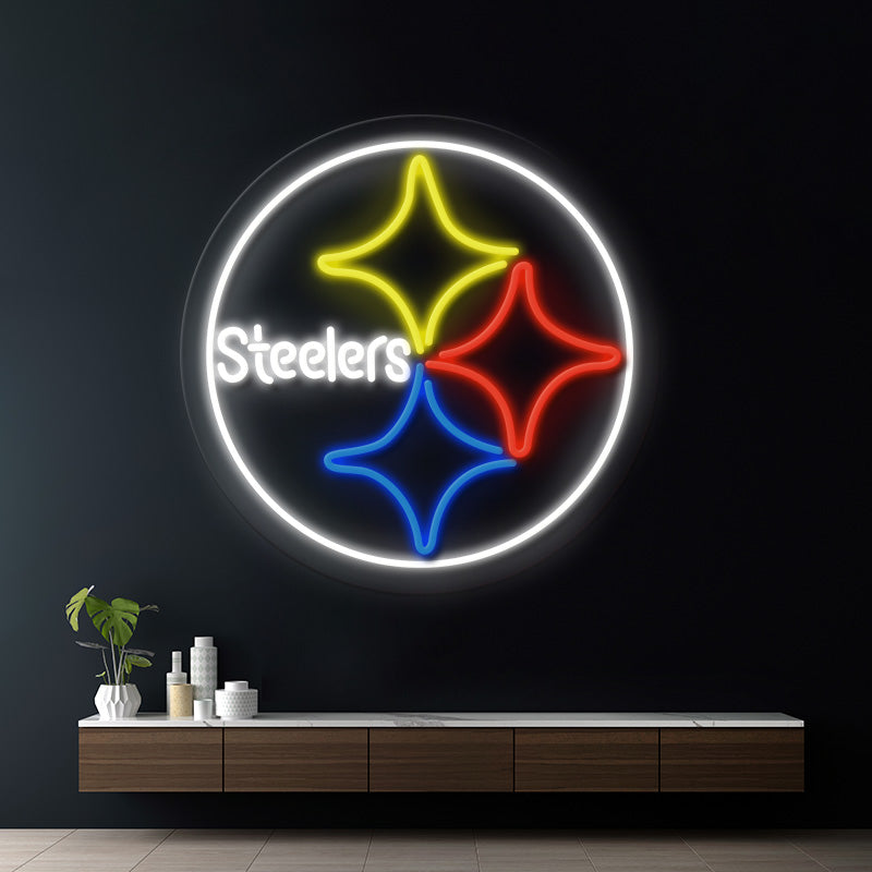 Steelers Led Neon Sign Light Man Cave Decor Sign Light