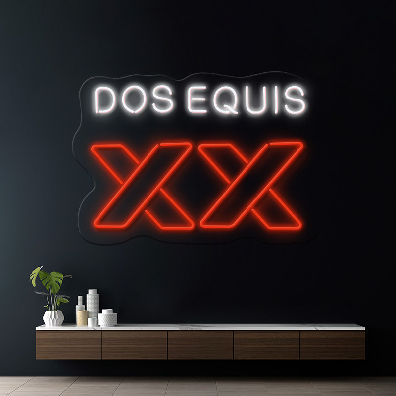 Custom Dos Equis  Beer Logo Led Neon Sign