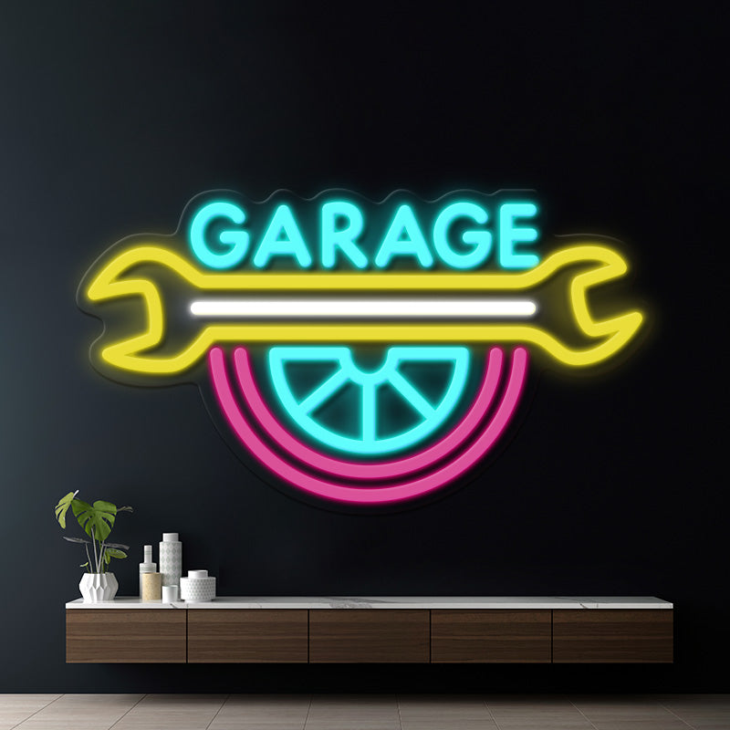 Colorful Garage Led Neon Sign for Man Cave Decor Space Decor Light