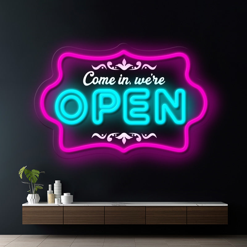 We Are Open Led Neon Sign Shop Open Neon Sign Light