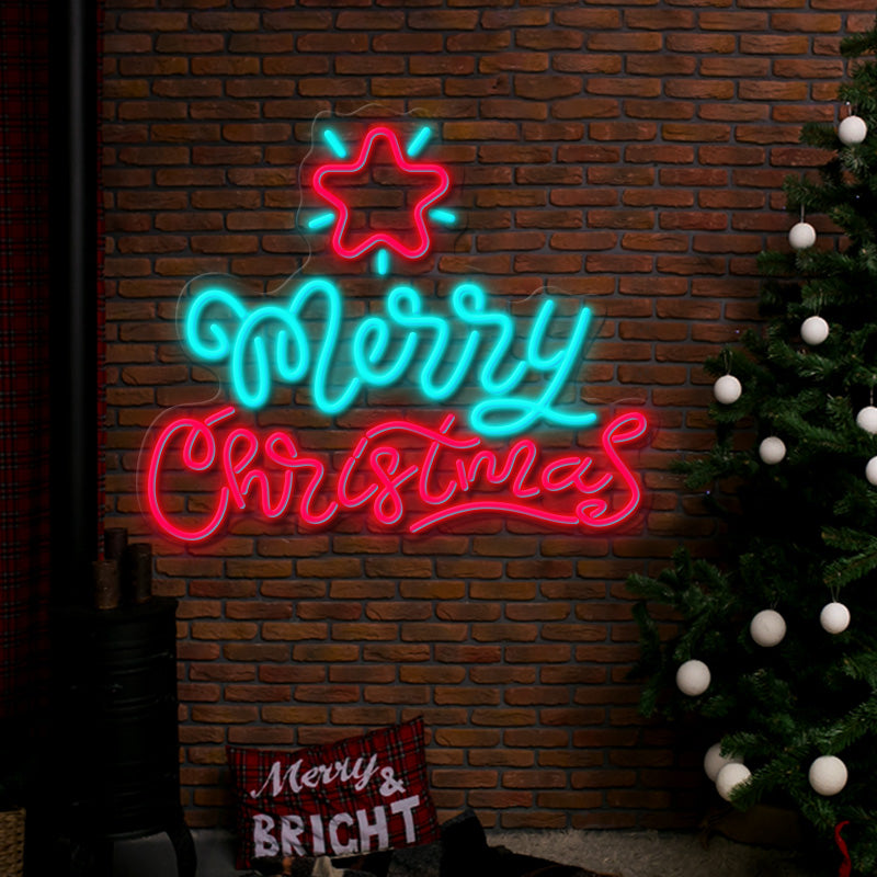 2024 Merry Christmas Led Neon Sign Light for Shop Wall Decor