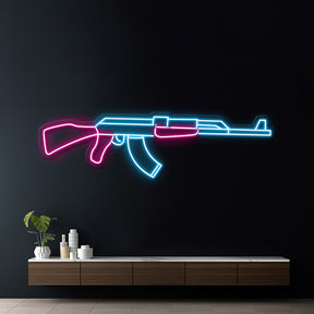 AK47 Gun Led Neon Signs CSGO Game Room AK47 Wall Decor