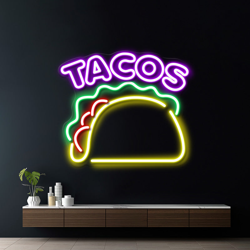 Tacos Led Neon Sign Business Shop Decor Sign