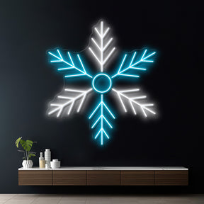 Snowflake Neon Sign Christmas Festival Decor Sign