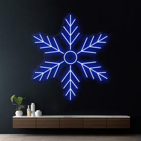 Snowflake Neon Sign Christmas Festival Decor Sign