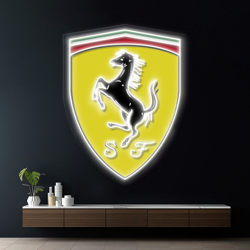 Ferrari Car Neon Sign For Garage Room Decor