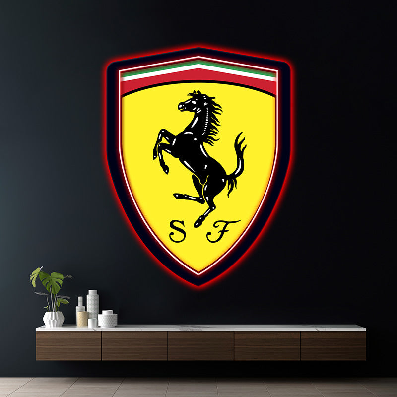 Ferrari Car Led Neon Sign for Garage Decor