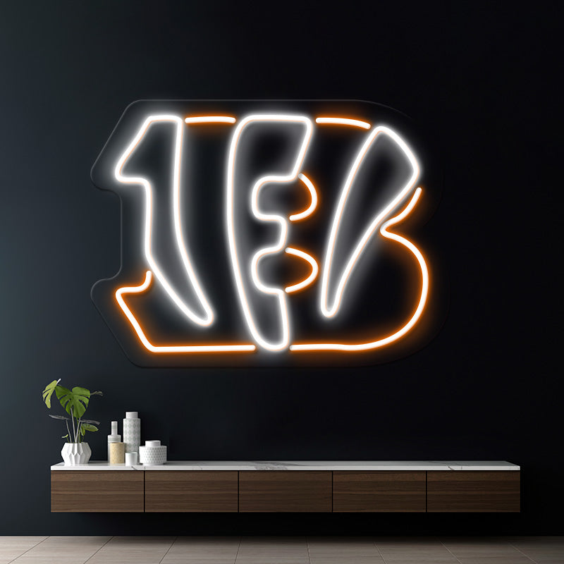 Bengals Neon Sign Sports Team Logo Neon Sign Fans Gift