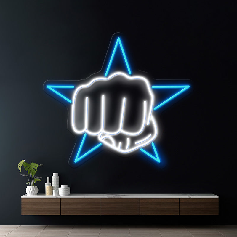 Cowboy Football Neon Sign for Wall Decor