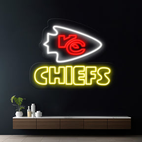 Kansas City Chiefs LED Neon Sign Wall Decor Sign