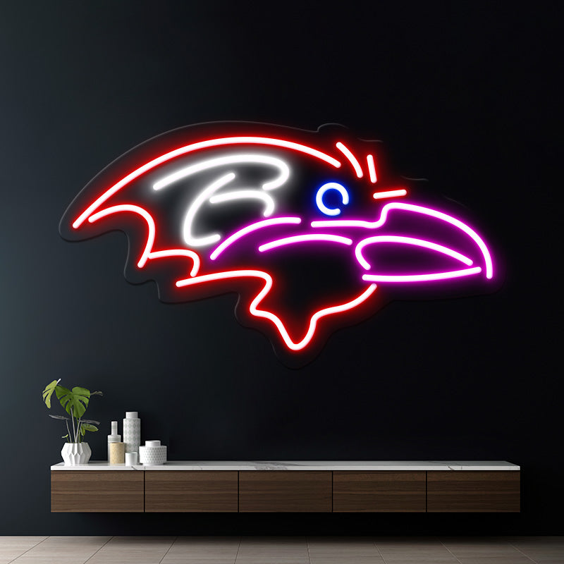 Baltimore Ravens LED Neon Sign Sports Team Logo Sign