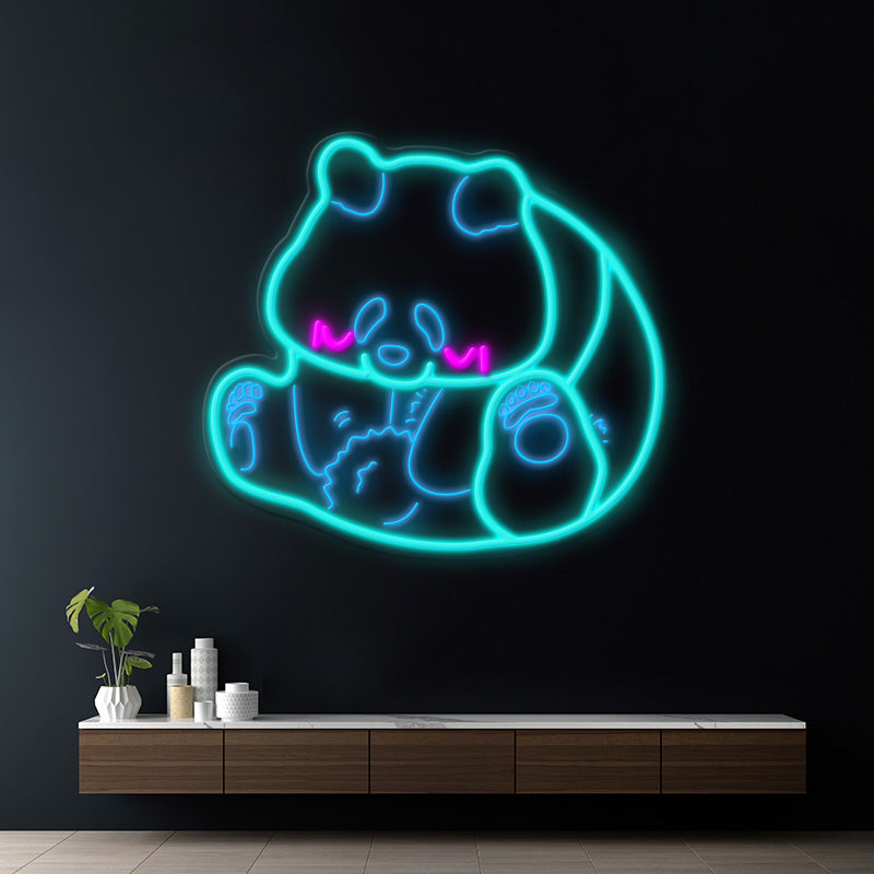 Panda Led Neon Sign Kids Cartoon Sign