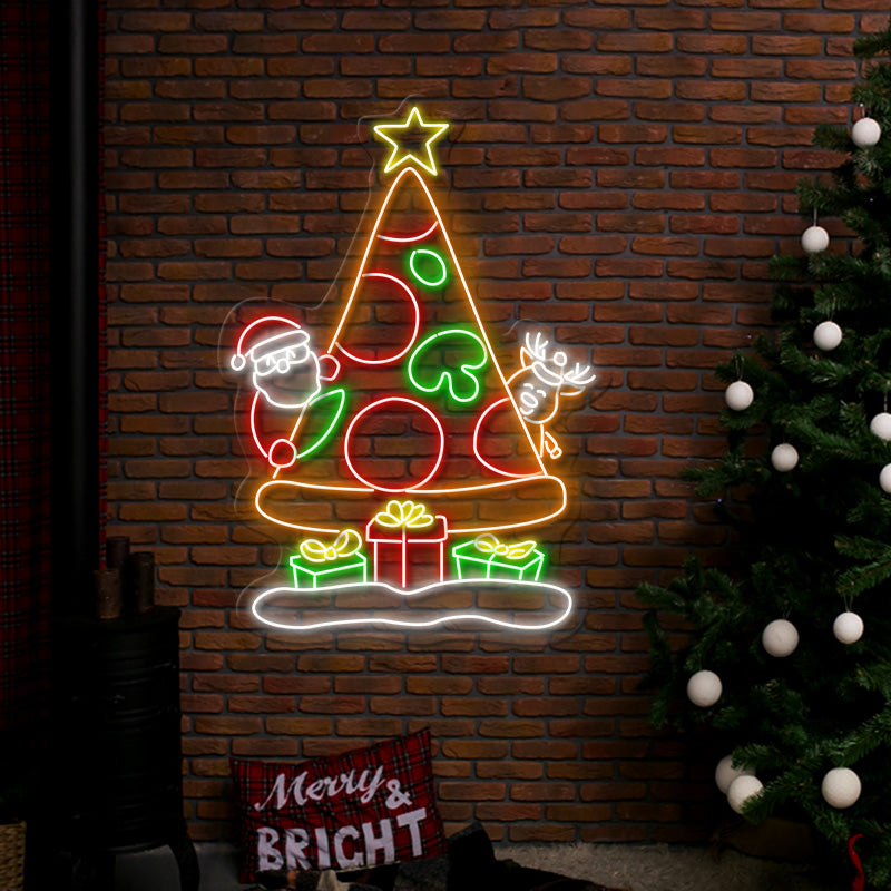 Christmas Tree Gift Led Neon Sign Light